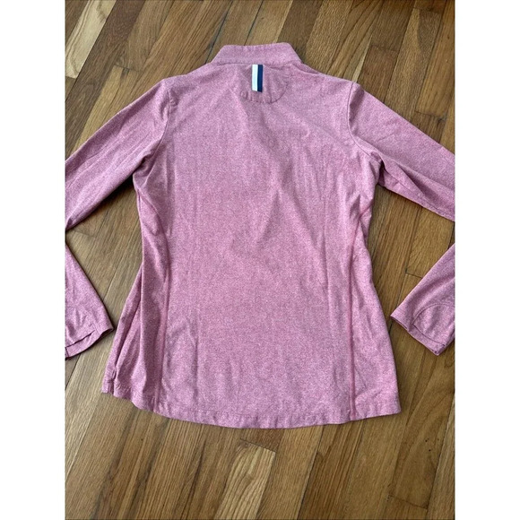 Rhoback Women's The Heather Performance Q-Zip Long Sleeve Shirt Dusty Red Size S - Picture 5 of 5